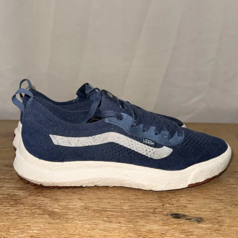 Vans UltraRange VR3 Mens 8.5 Womens 10 Dark Denim Blue Mesh Skate Sneakers Shoes
